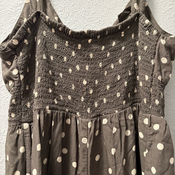 Aeropostale Polka Dot Romper gray Womens large - Picture 11 of 12